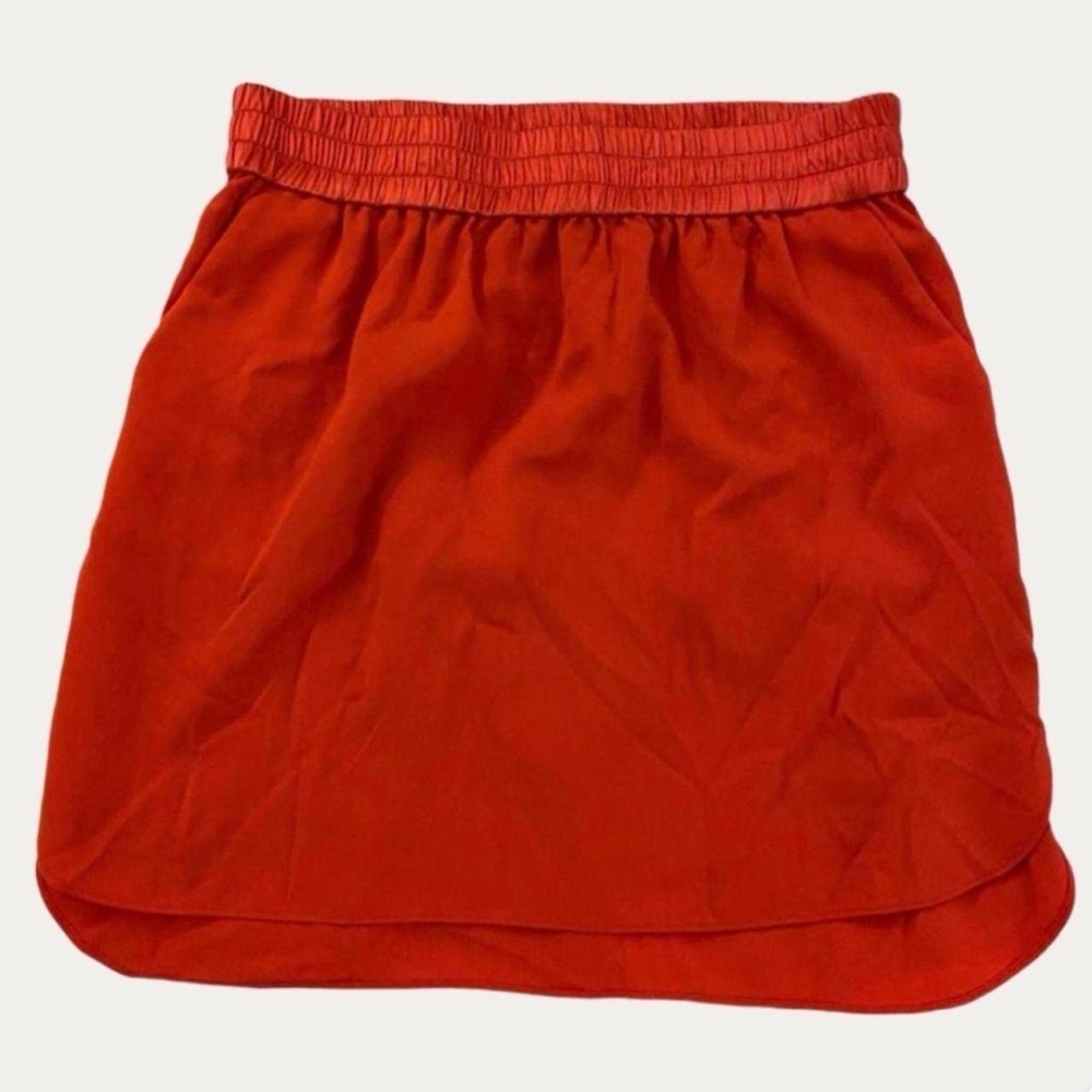 Victoria’s Secret Orange Pull-On Mini Skirt Size 6 Elastic Waist